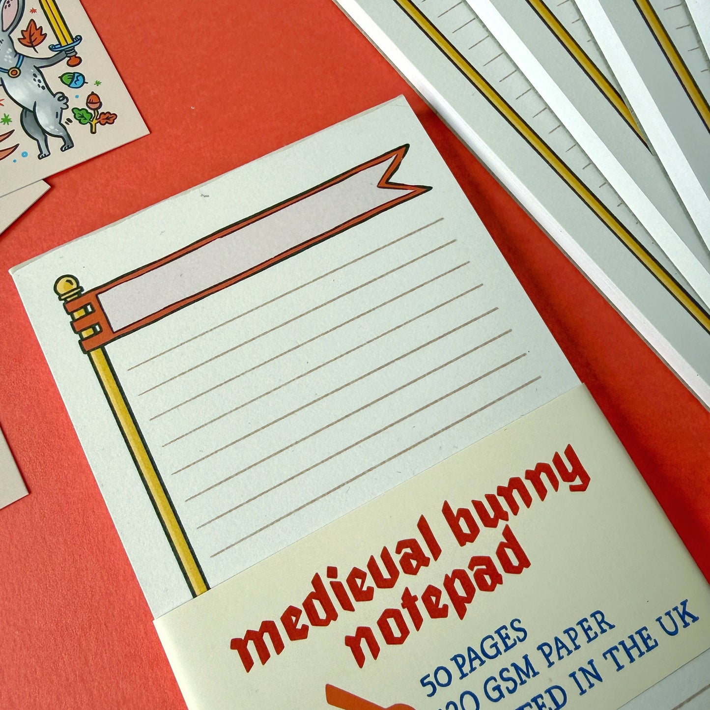 Duelling Bunnies Medieval - DL Notepad