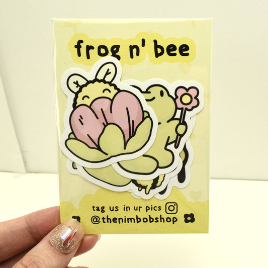 Frog and Bee - Sticker Pack