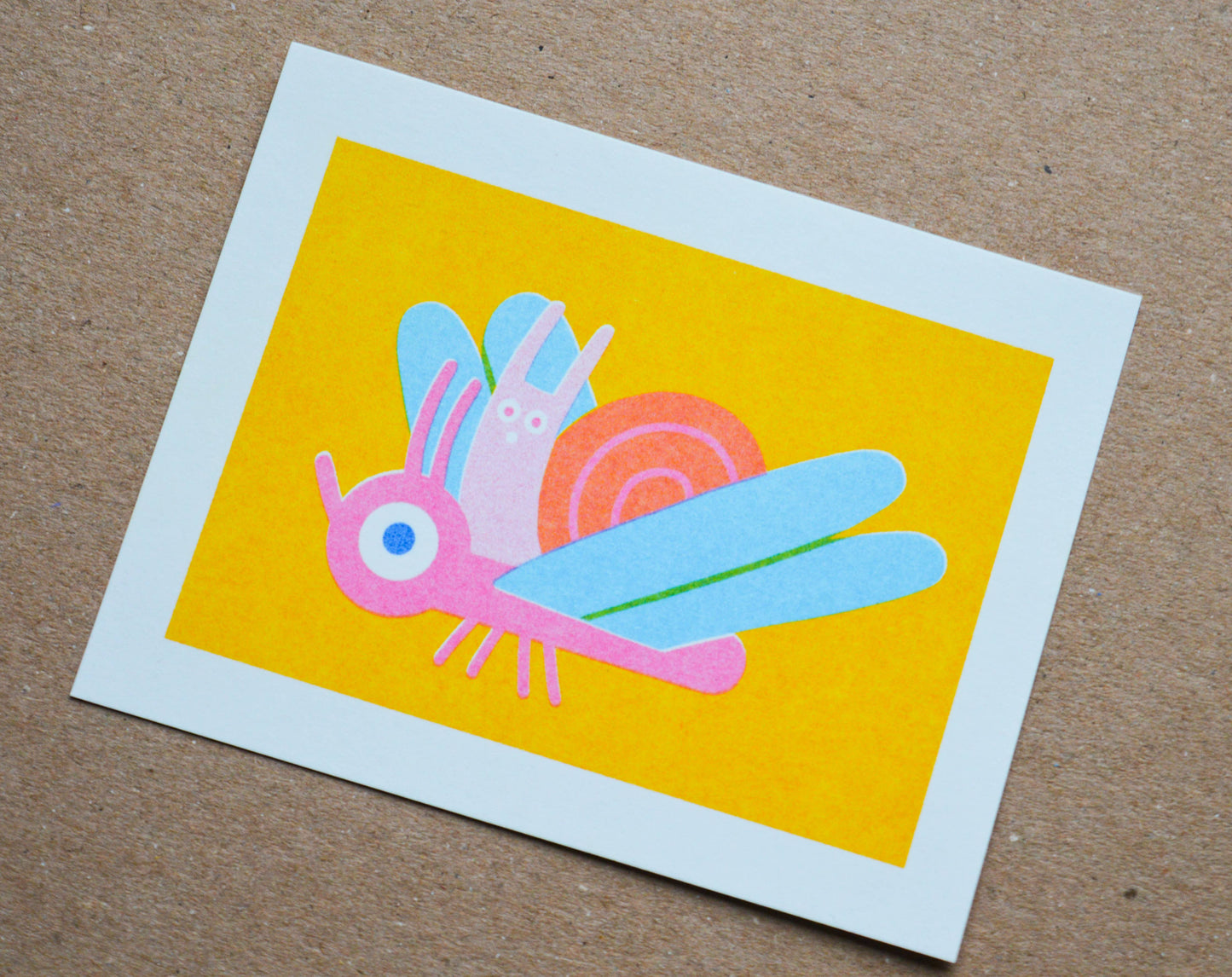 Bug Mini - Mini Risograph Print