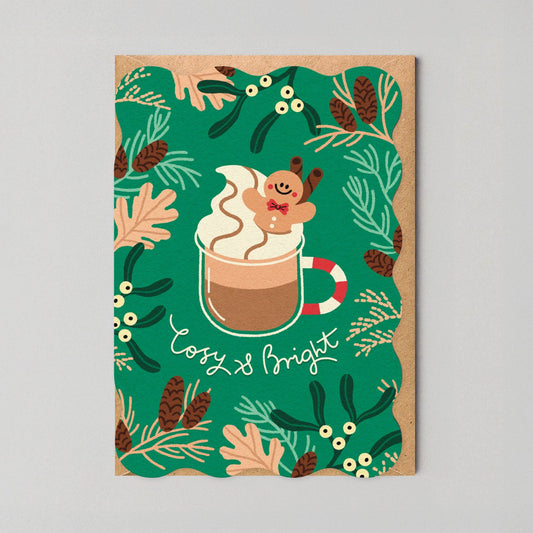 Cosy & Bright - Die Cut Christmas Card