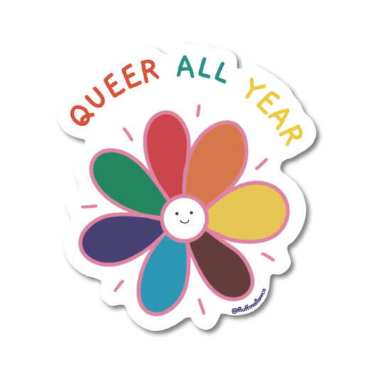 Queer All Year - Vinyl Sticker