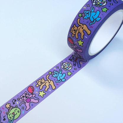 Disco Cats - Washi Tape