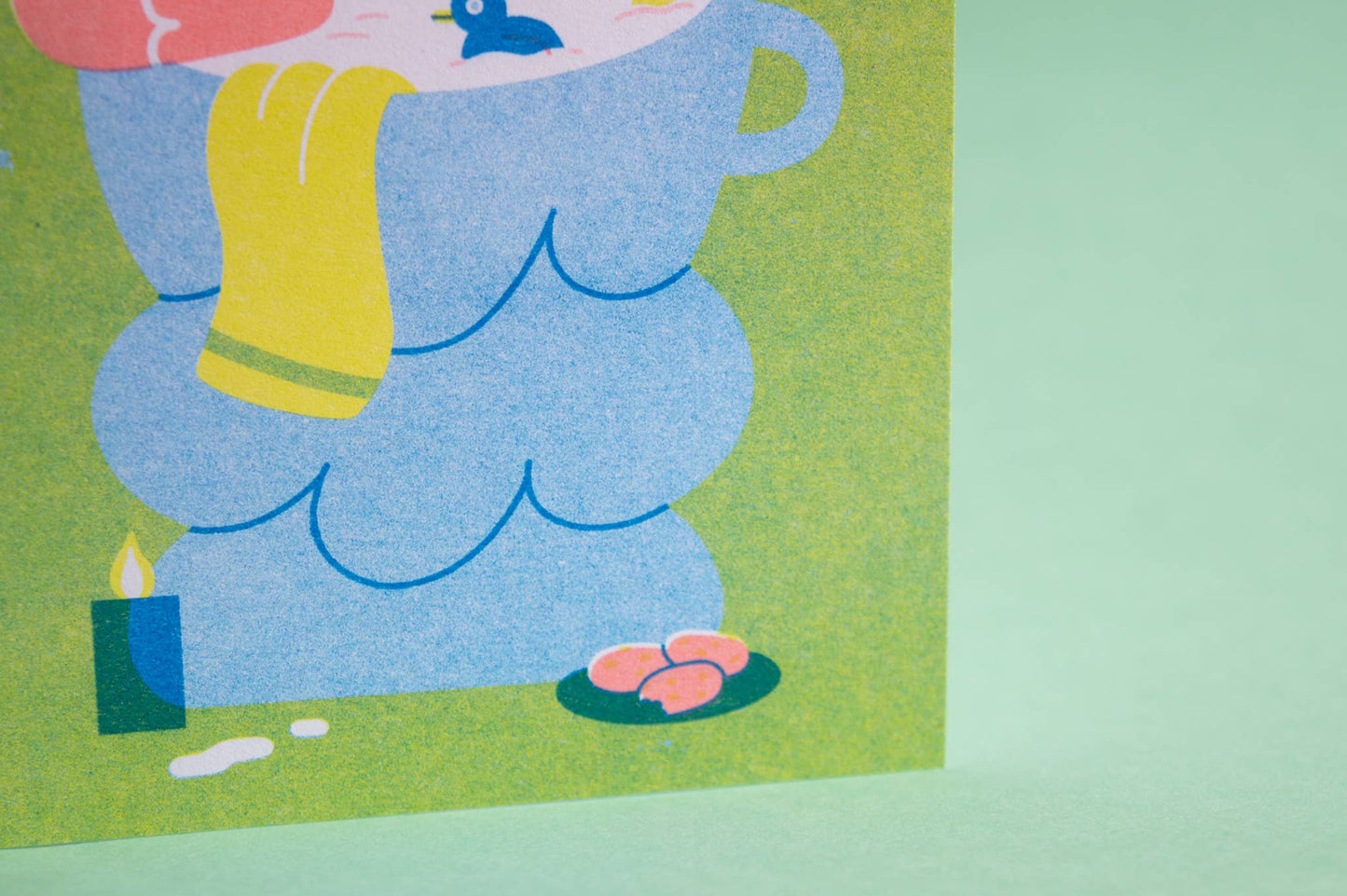 Gingerbread - Seasonal Risograph Card