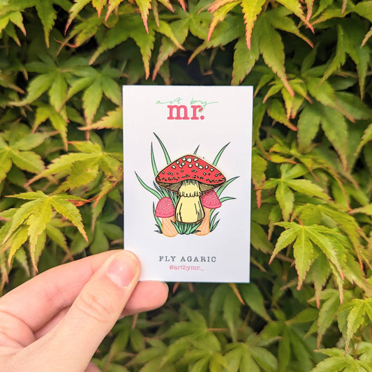 Fly Agaric Pin - Mushroom Lapel Pin - Toadstool Pin