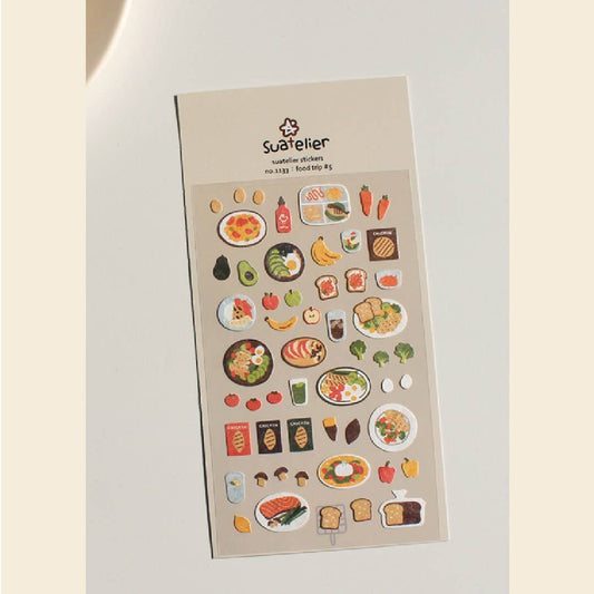 Suatelier - Food Trip #5 - Sticker Sheet