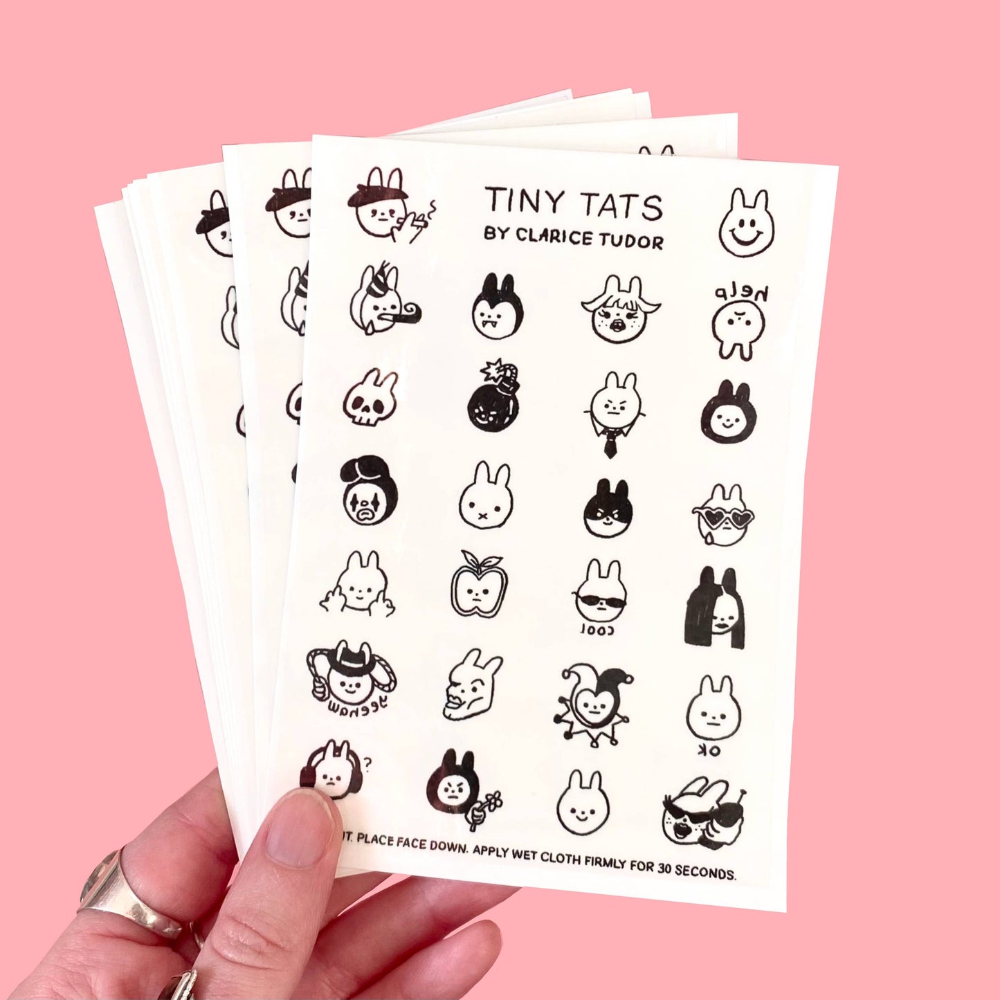 Tiny Tats - Temporary Tattoo Sheet