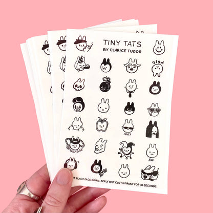 Tiny Tats - Temporary Tattoo Sheet