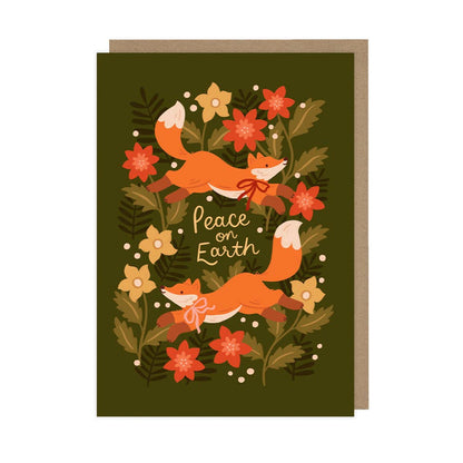 Peace on Earth Woodland - A6 Christmas Card
