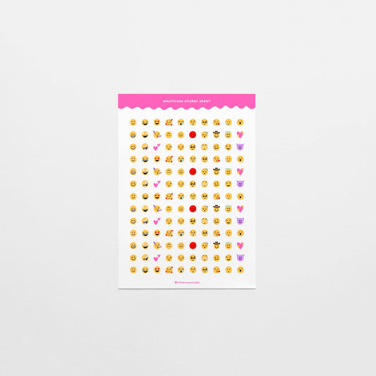 Emoticons - Sticker Sheet