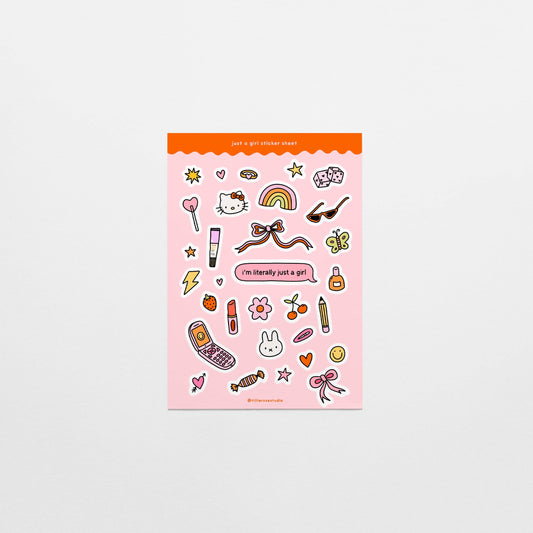Just a Girl - Sticker Sheet