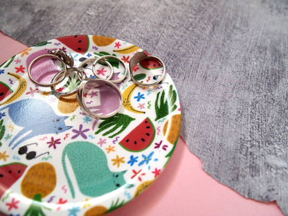 Cats and Fruits - Trinket Tray