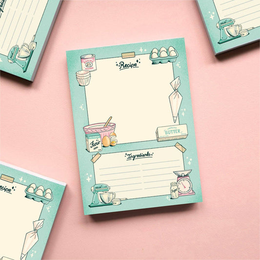 Recipe Planner - A6 Notepad