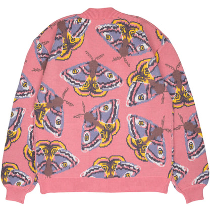 Pink Emperor Moth - Cardigan