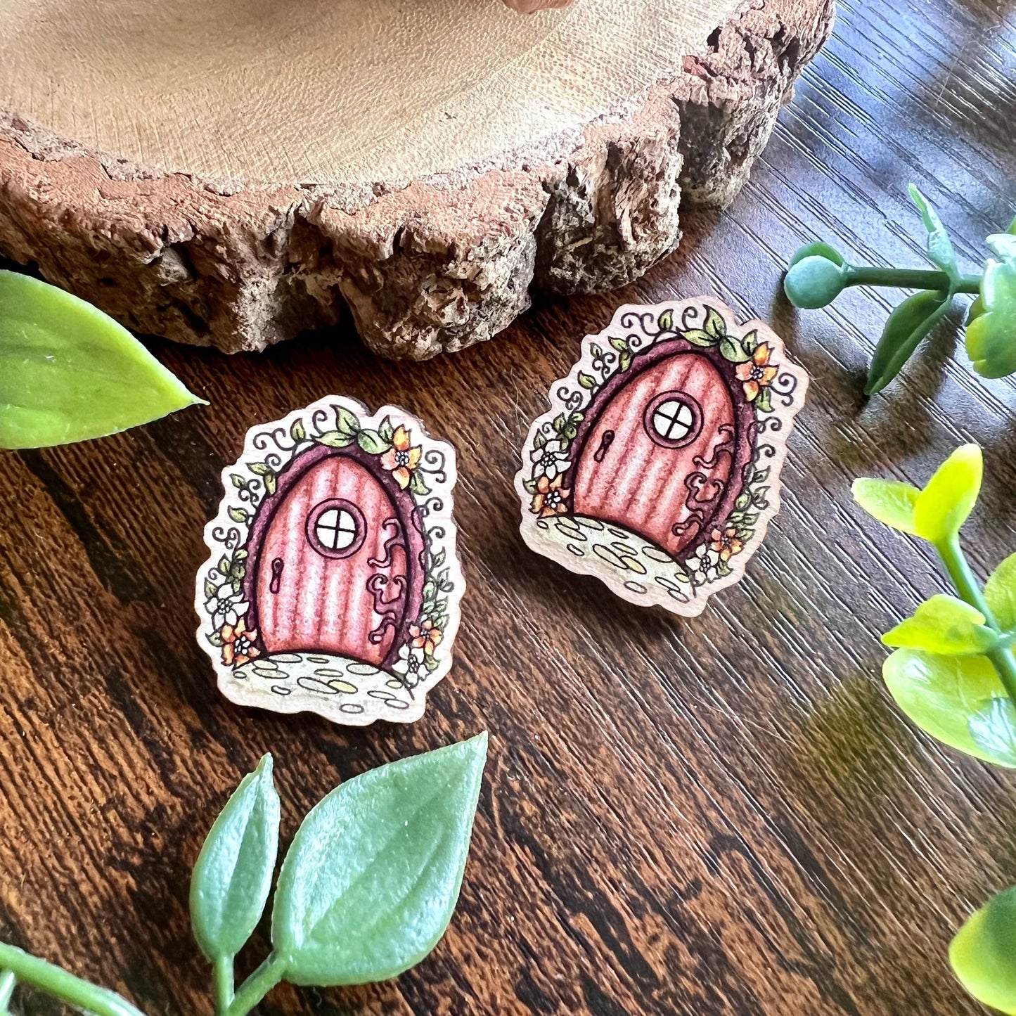 Fairy Door - Wooden Pin