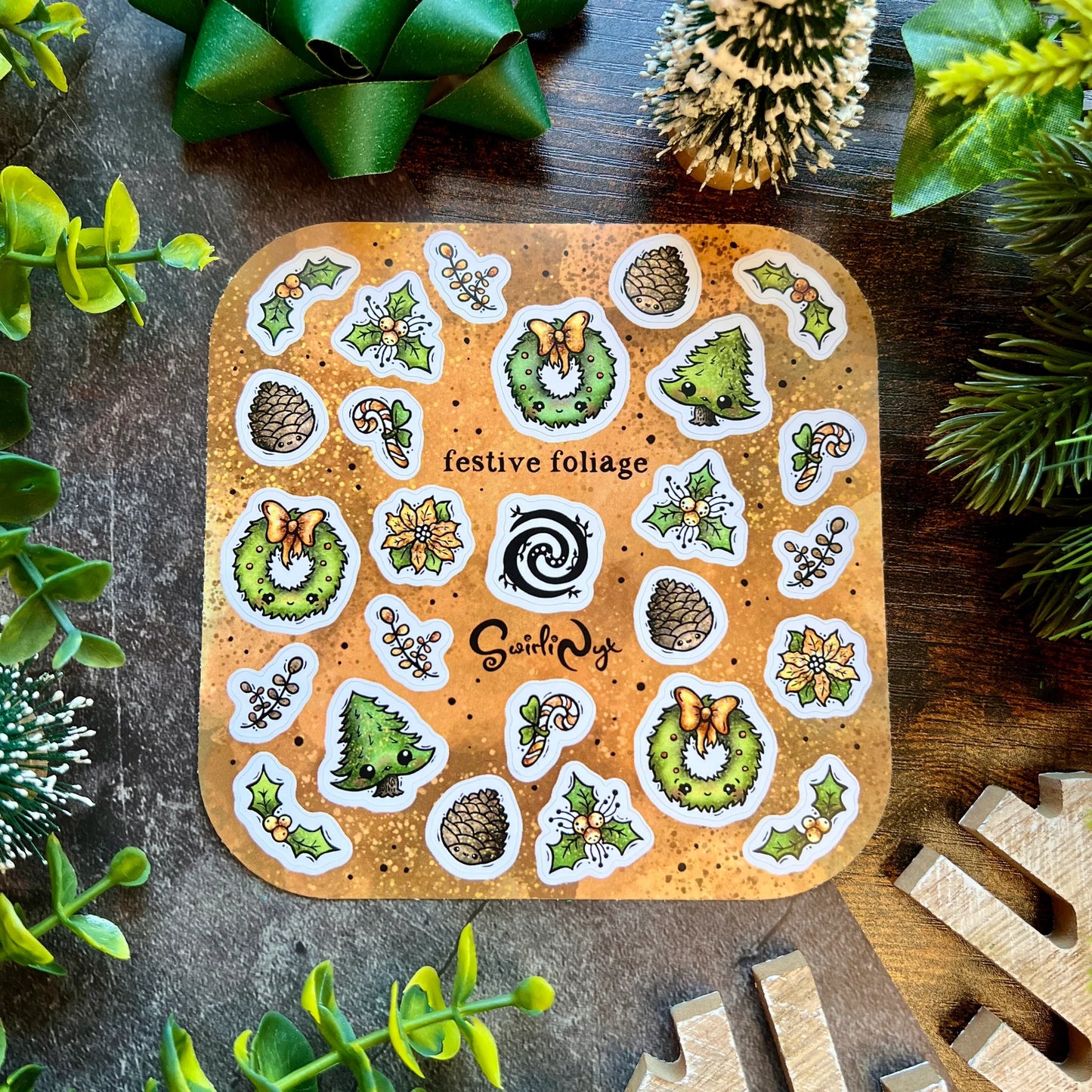 Natural Festive Foliage - Sticker Sheet