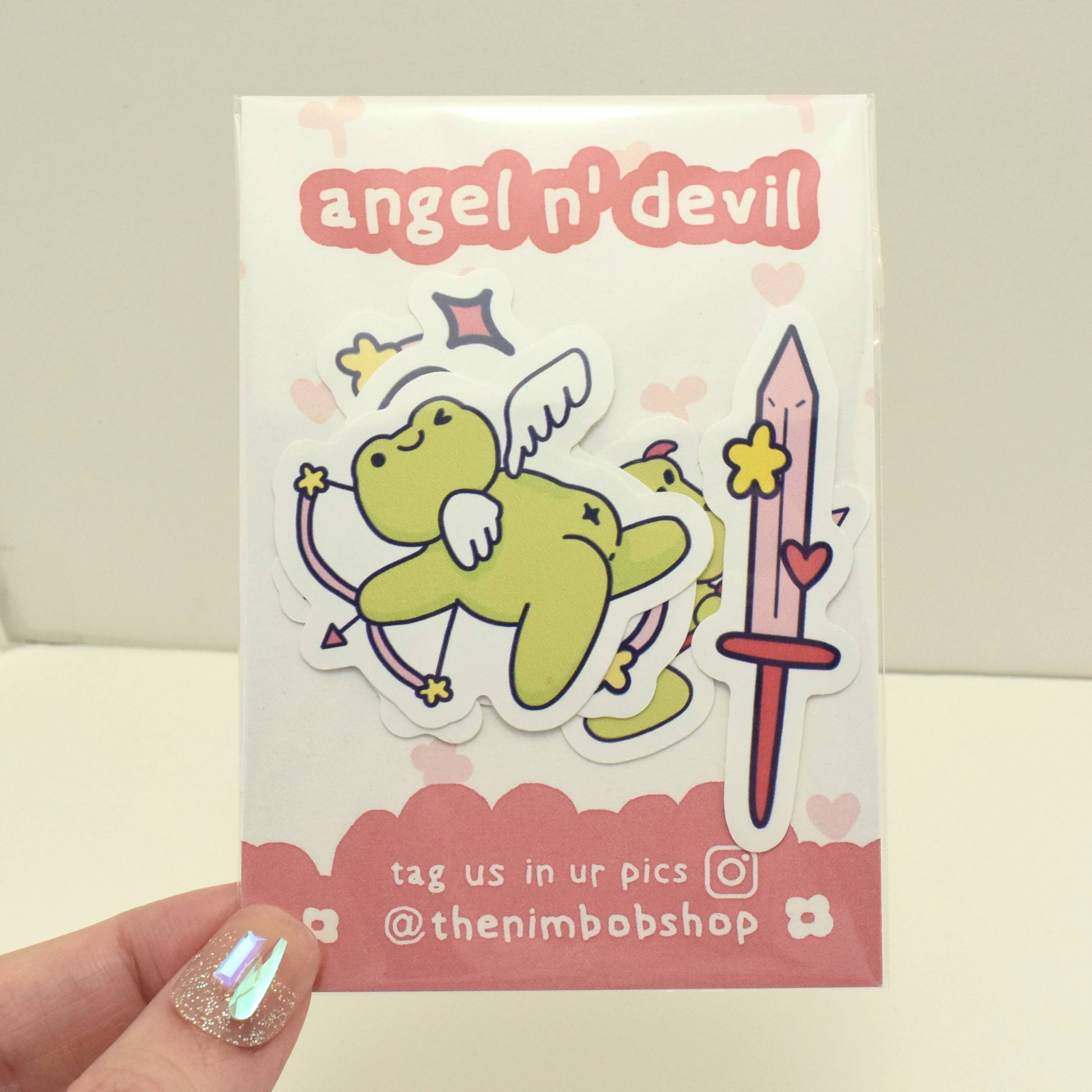 Angel N' Devil Frogs - Sticker Pack