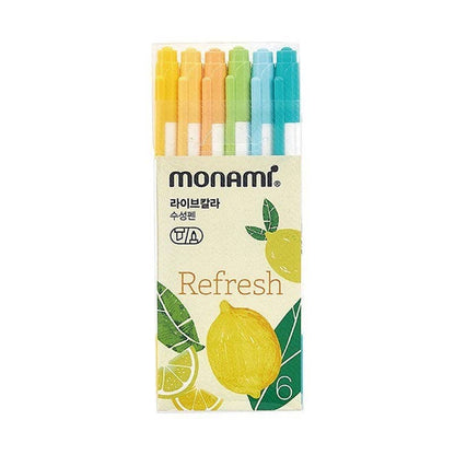 Monami 6 pen set| Colourful pen set