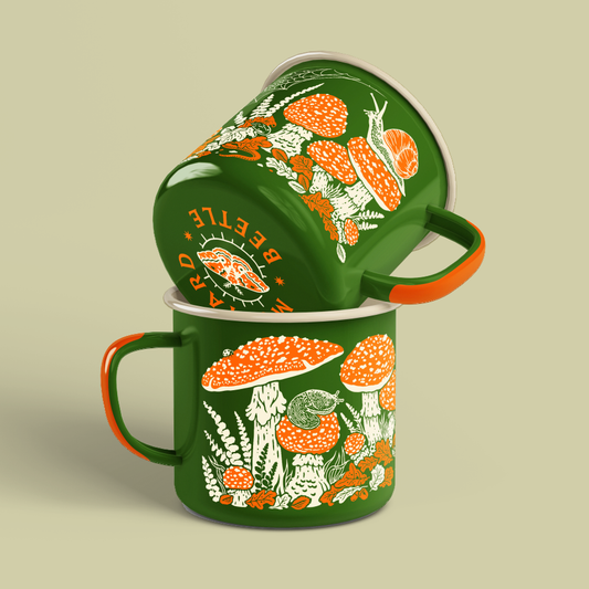 Toad & Mushrooms Enamel Camp Mug