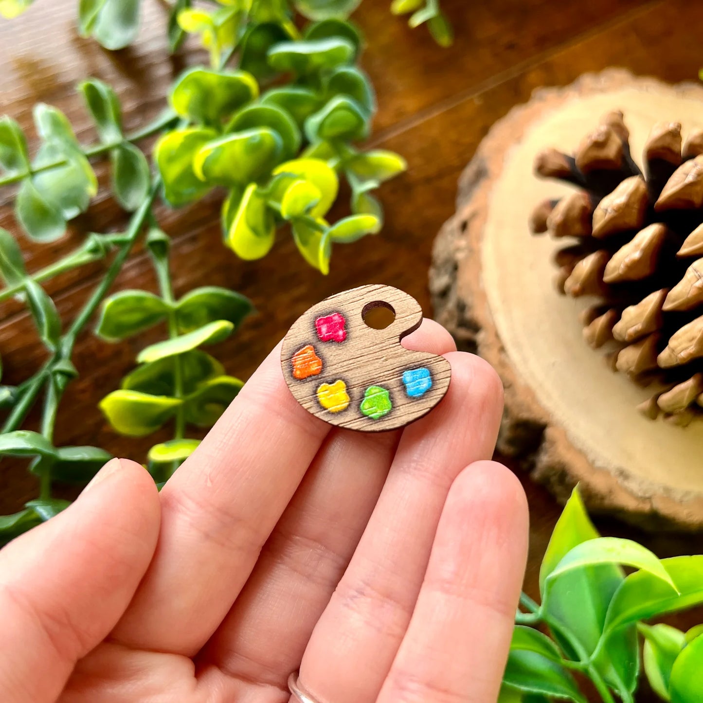 Artist Palette - Wooden Pin