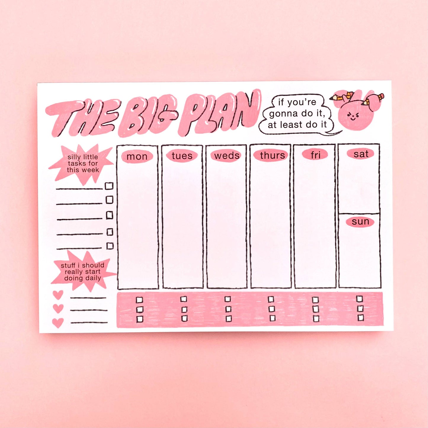 Weekly Planner - Desk Notepad
