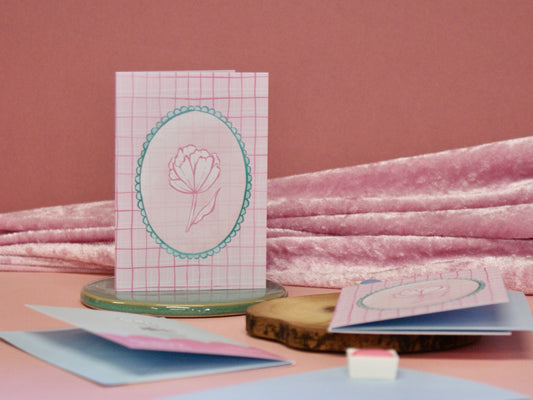 Whimsy Flower - A7 Card