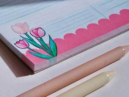 Tulip Postcard - A6 Notepad