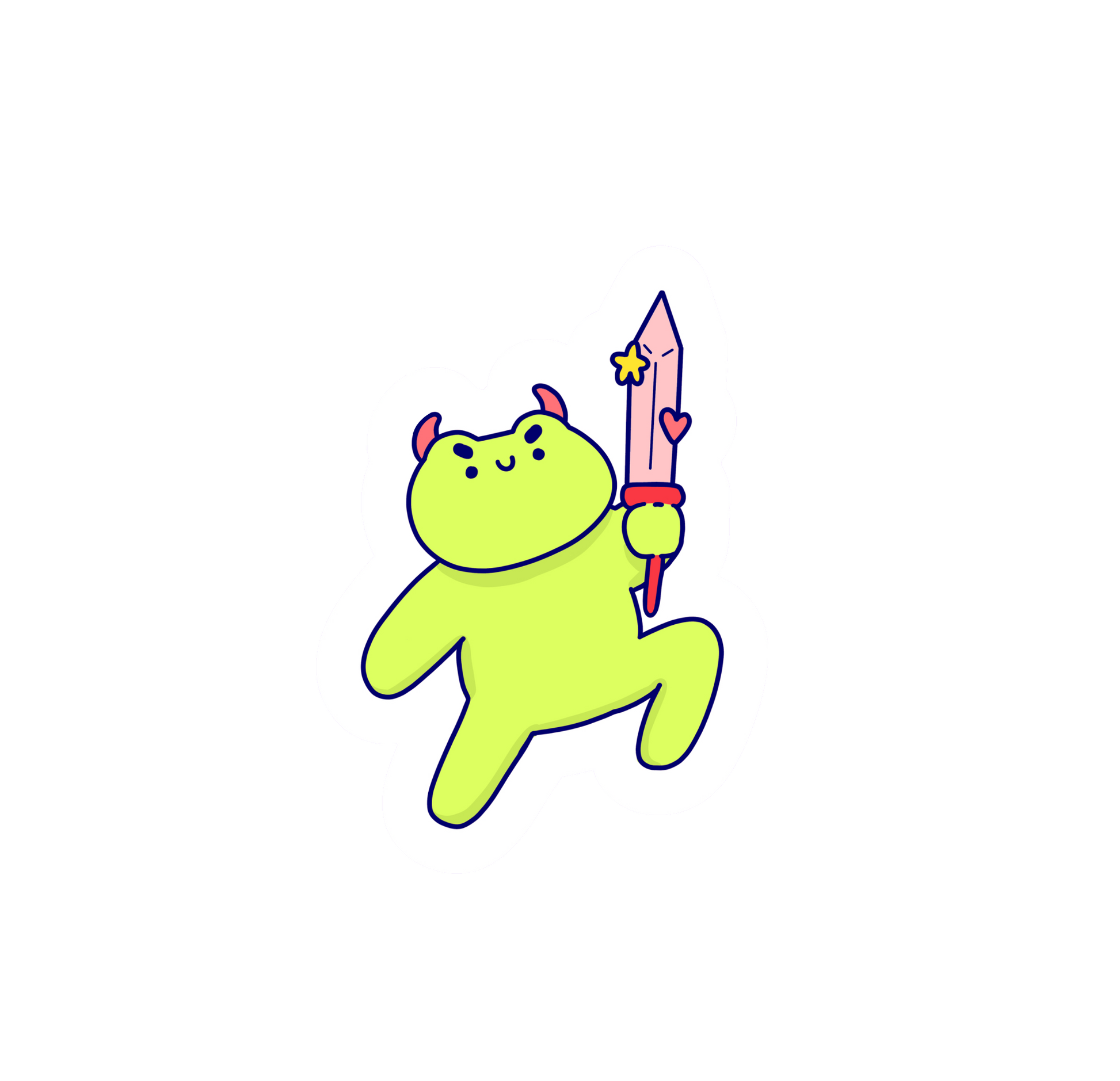 Angel N' Devil Frogs - Sticker Pack
