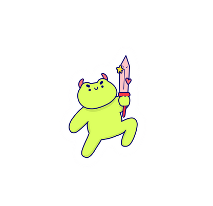 Angel N' Devil Frogs - Sticker Pack