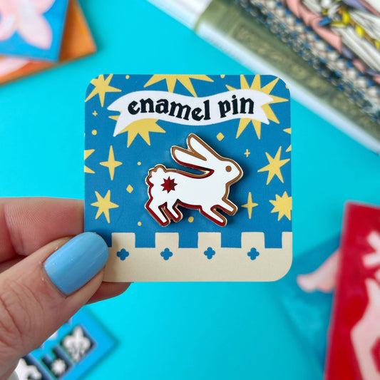 Medieval Bunny - Enamel Pin