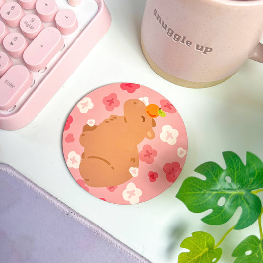 Sakura Capybara - Coaster