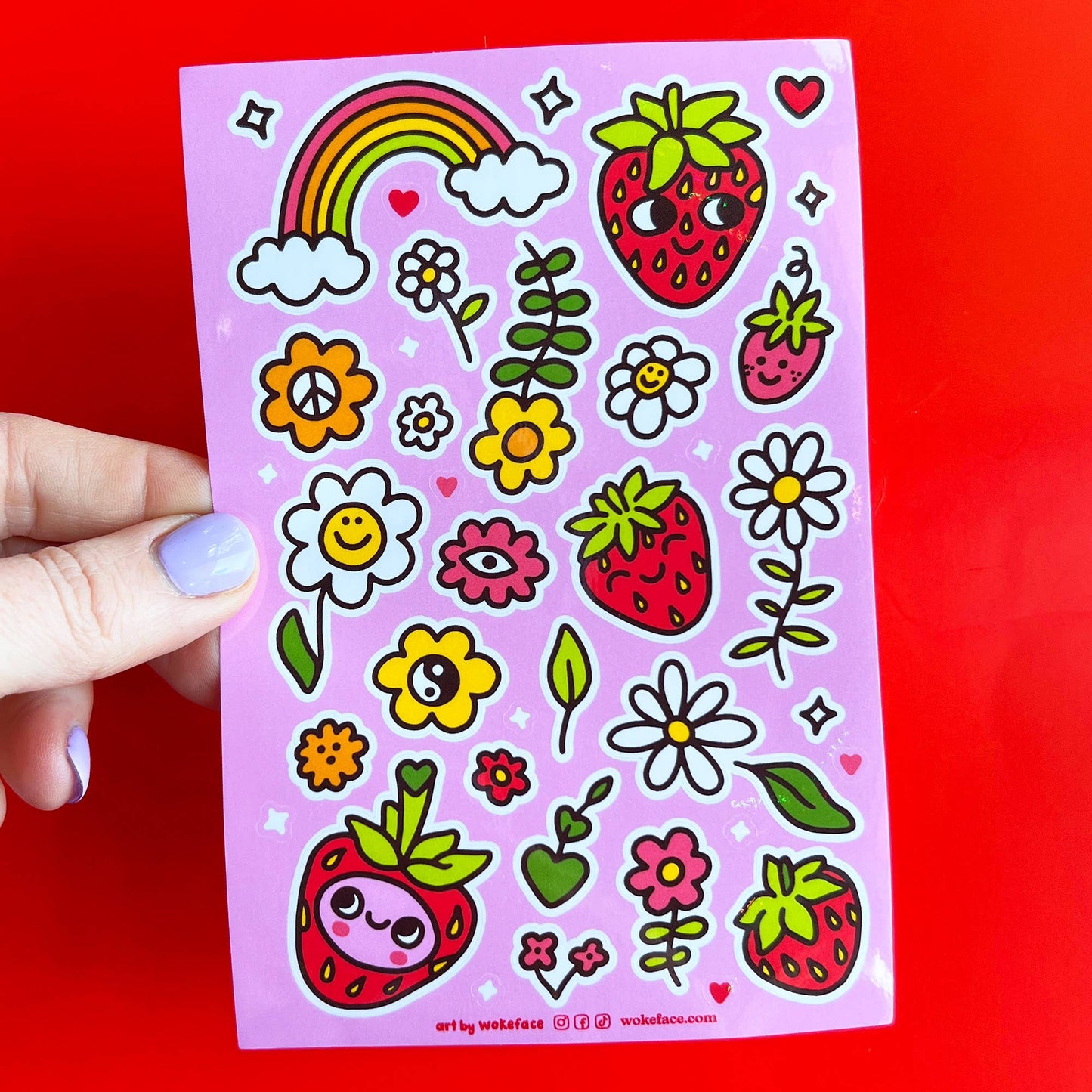 Strawbebby - Sticker Sheet