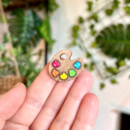 Artist Palette - Wooden Pin