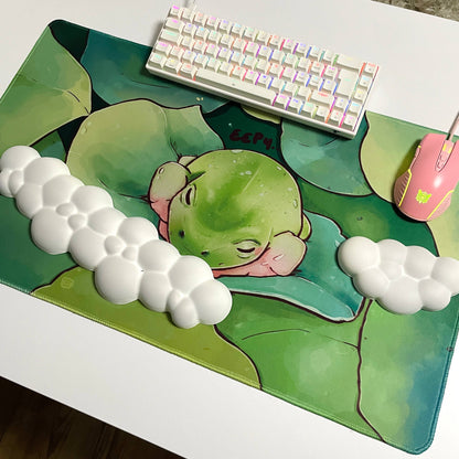 Sleepy Frog | Large Desk Mat | 70x40cm Gaming Mousepad 