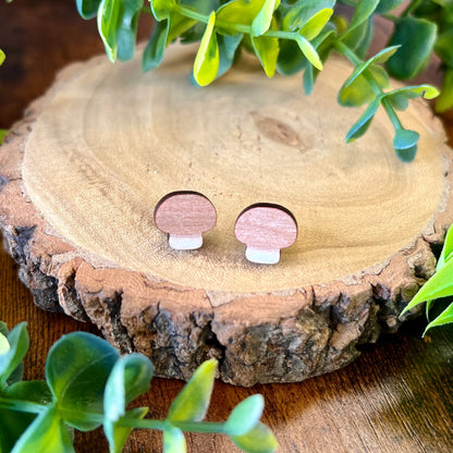 Chestnut Mushroom - Earrings