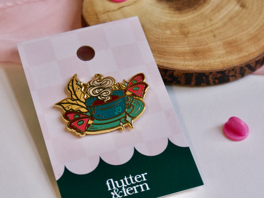 Butterfly Teacup - Enamel Pin