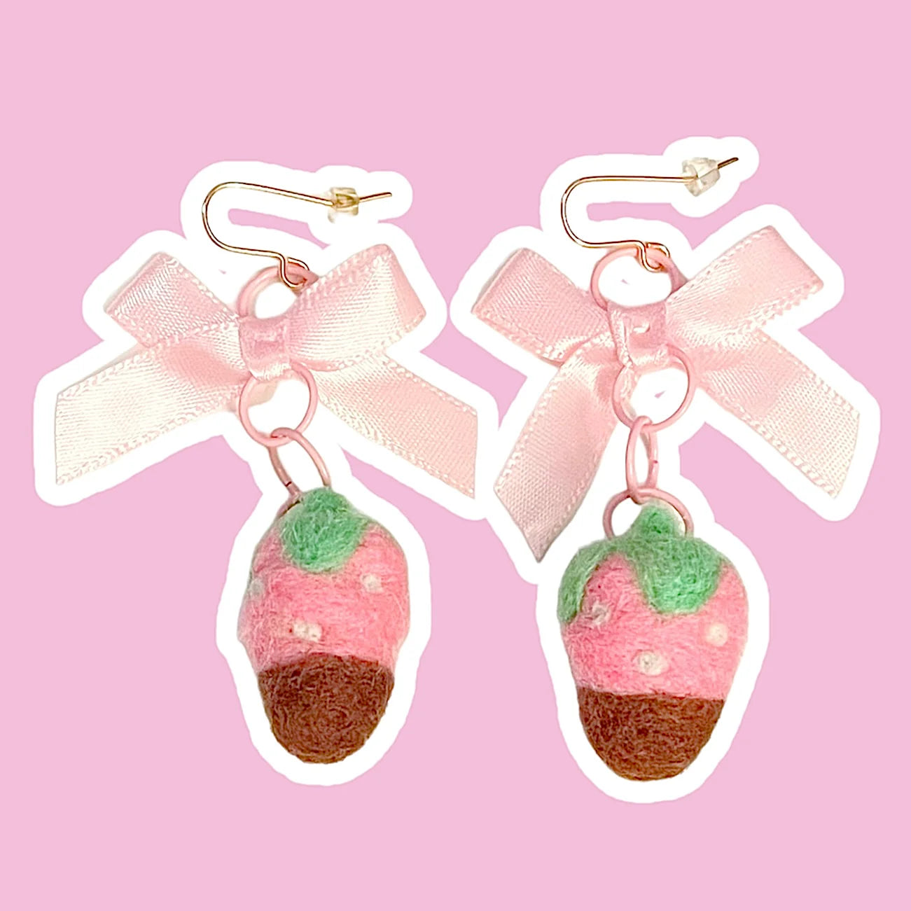 Chocolate Strawberry - Earrings