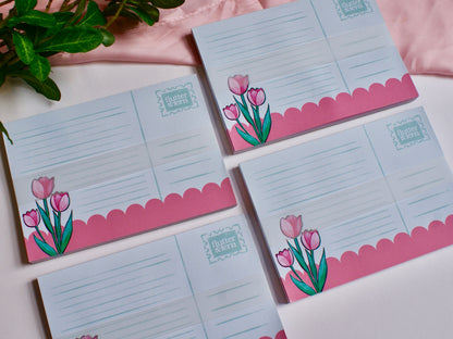 Tulip Postcard - A6 Notepad