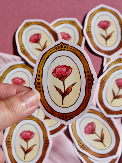Large Floral Frame - Sticker
