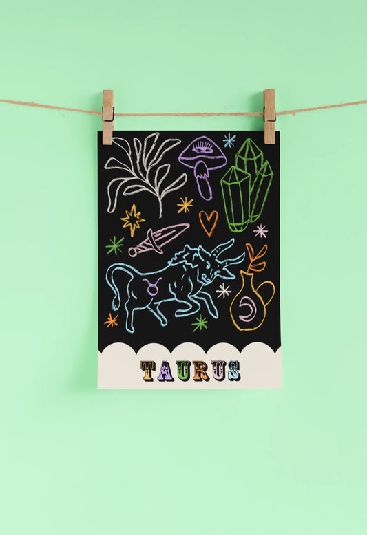 Taurus - A4 Art Print
