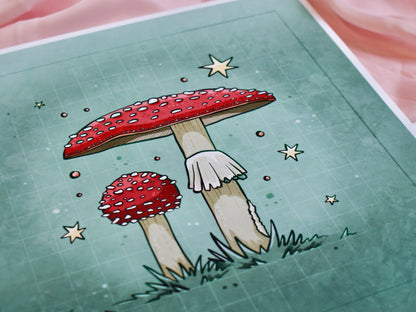 Fly Agaric - Square Art Print