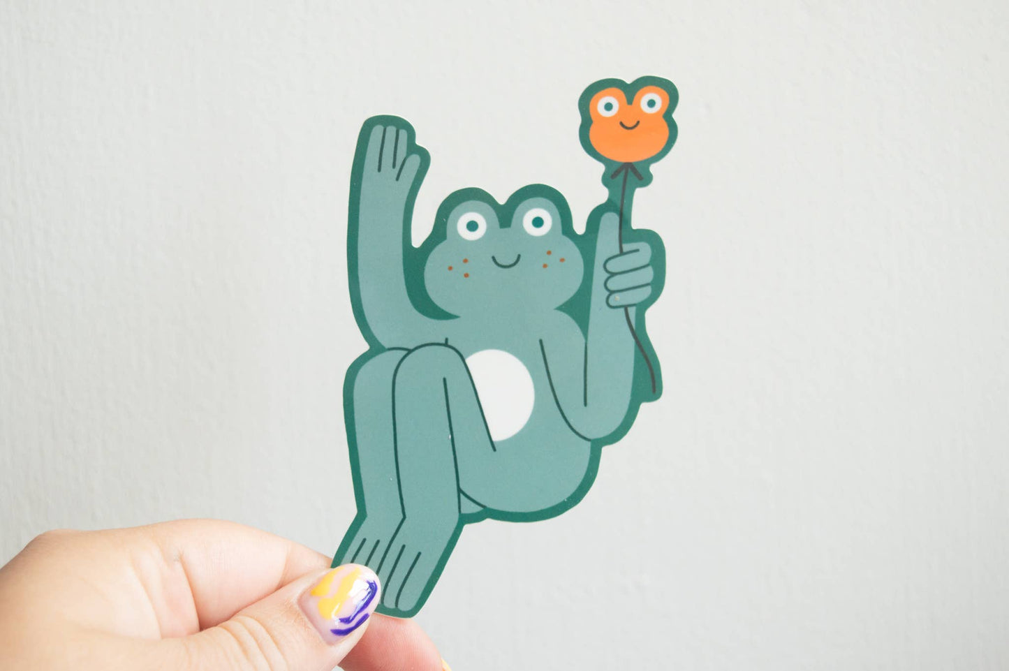 Frog Balloon - Sticker