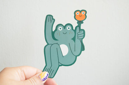 Frog Balloon - Sticker