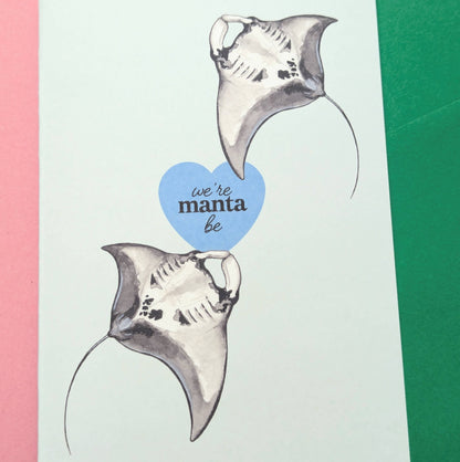 Manta Ray Card - Love Card