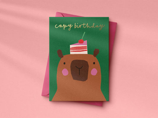 Capy Birthday - A6 Card