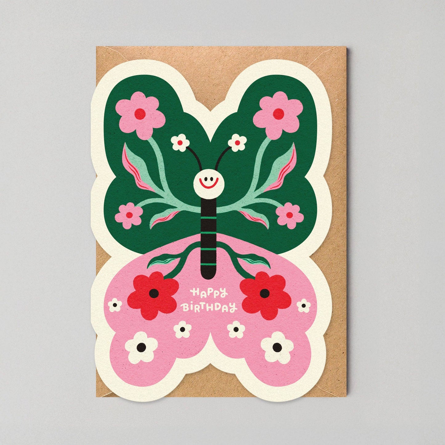 Butterfly Happy Birthday - A6 Card