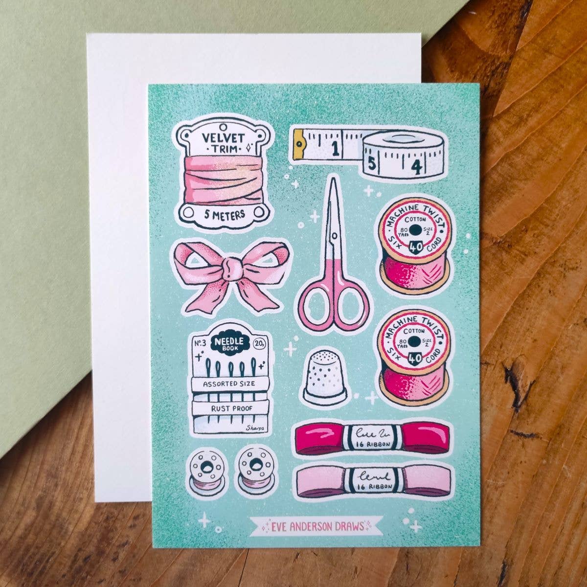 Haberdashery - A6 Sticker Sheet