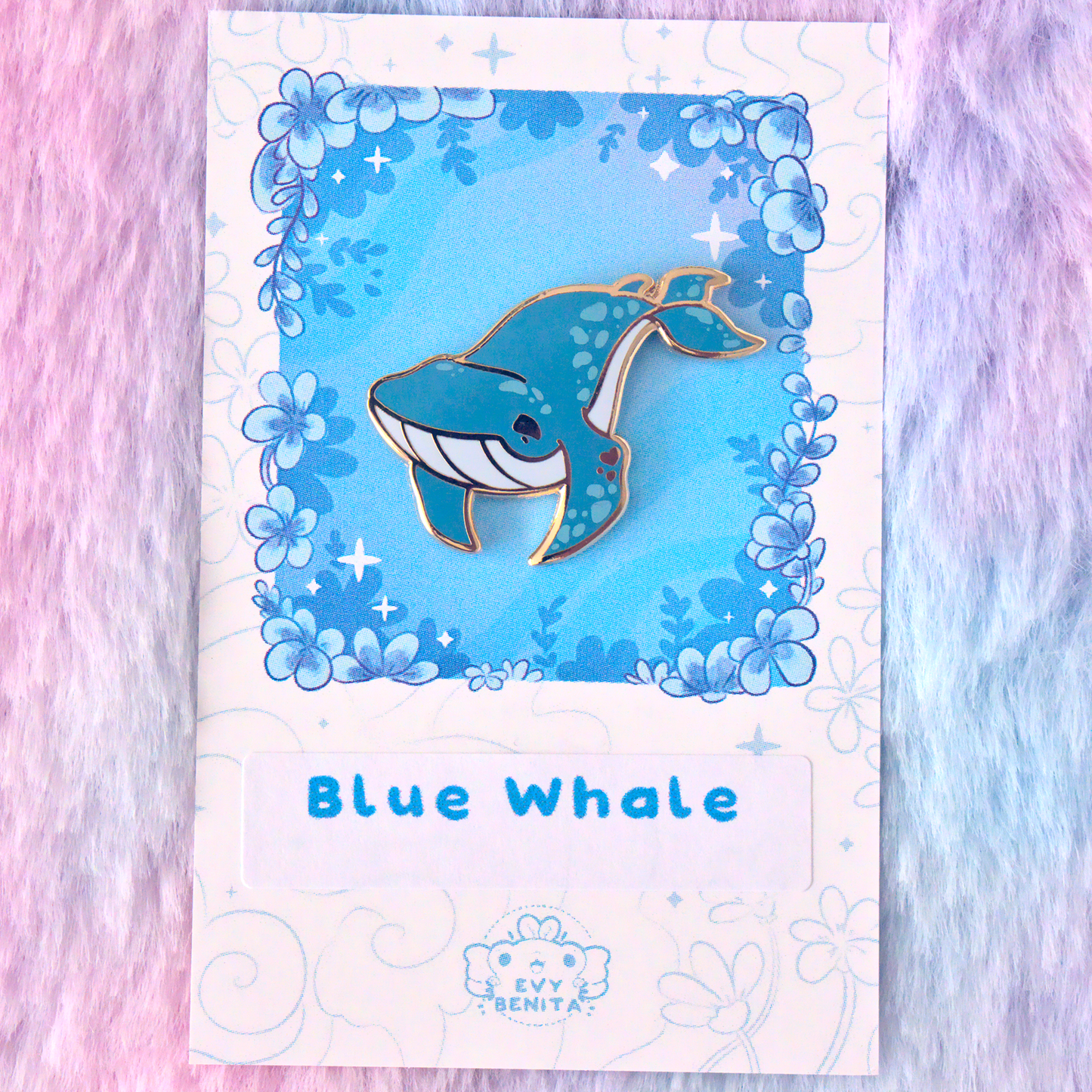 Cute Blue Whale Pup - Enamel Pin