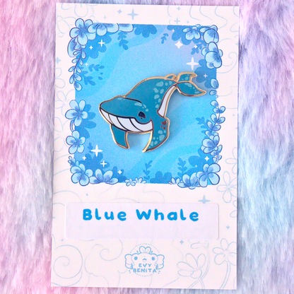 Cute Blue Whale Pup - Enamel Pin