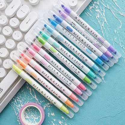 Milkyliner Colourful Dual Pens - 12 set