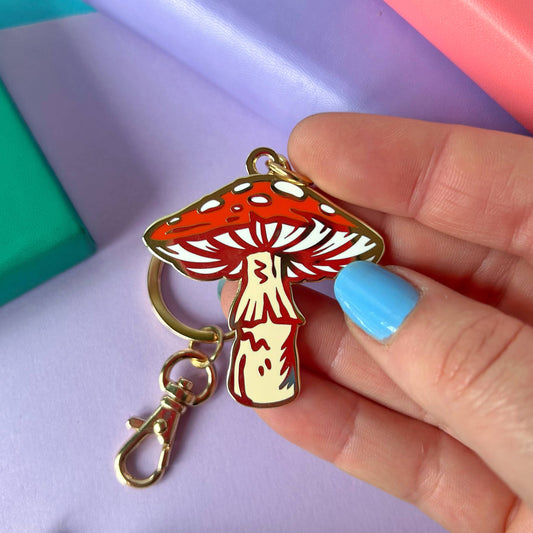 Red Mushroom - Keyring